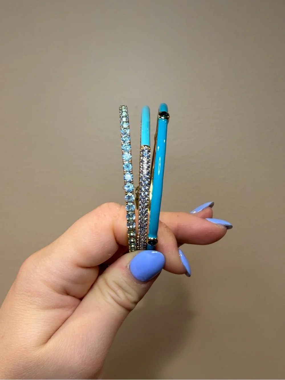 Kate Spade Turquoise and Gold Bangle Set